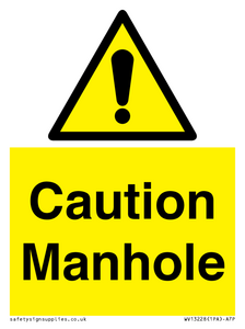 Caution Manhole